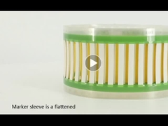 Suhu tinggi, panas menyusut lengan pengidentifikasi menyusut rasio 2:1