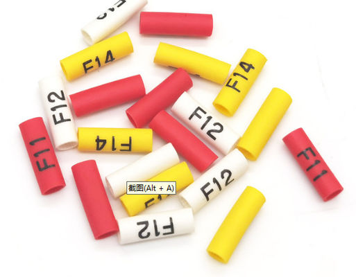 Custom Logo Cross Liked Polyolefin Identifikasi Tabung Heat Shrink Identifikasi Sleeve