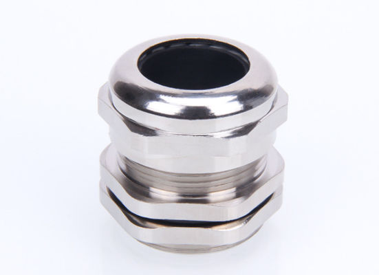 Nikel dilapisi kuningan kabel kelenjar IP68 Waterproof Connector