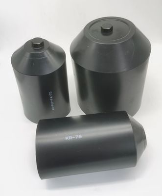 RoHS Hitam Terisolasi Panas Kurangi Wire Caps 10mm Untuk 160mm