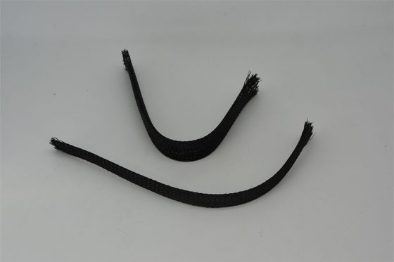 Disesuaikan PET Expandable Berliku lengan Berliku Wire Sleeve UL RoHS