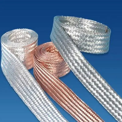 Tin Plated Flexible Copper Braided Connector Korosi Resistance Untuk Peralatan Listrik