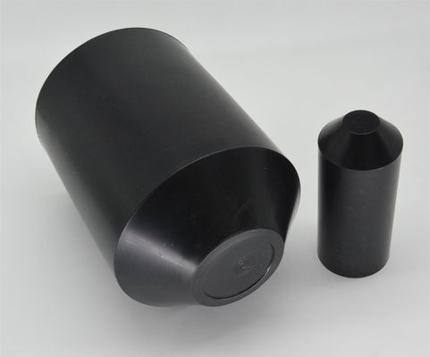 RoHS Hitam Terisolasi Panas Kurangi Wire Caps 10mm Untuk 160mm