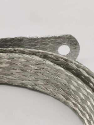 Flat Electrical Connection Braided Copper Flexible Connector (Sambungan listrik datar)