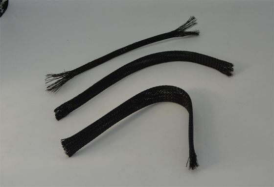 Flame Retardant PET Expandable Braided Sleeving tahan terhadap keausan