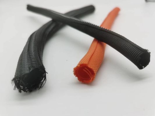 ROHS PET Expandable Braided Sleeve Fire Retardant Grade N5510 / NFPA130