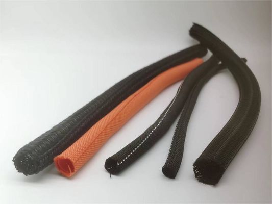 Kemampuan terbakar UL94V-2 Self Wrapping Sleeve PET Wire Sleeve