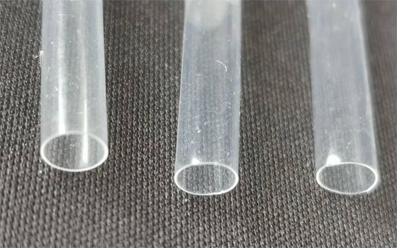 Transparan dinding tipis PVDF Panas menyusut tabung Semi-ketat Polyvinylidene Fluoride Panas menyusut tabung