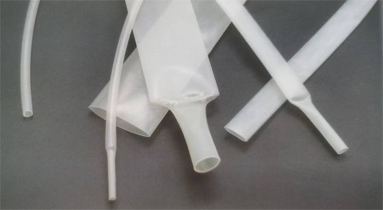 Transparan dinding tipis PVDF Panas menyusut tabung Semi-ketat Polyvinylidene Fluoride Panas menyusut tabung
