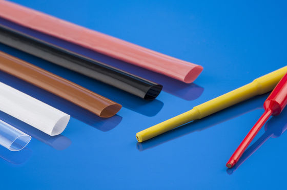Dual Wall Adhesive Lining Heat Shrink Polyolefin Tubing Dengan 4:1 Shrink Ratio