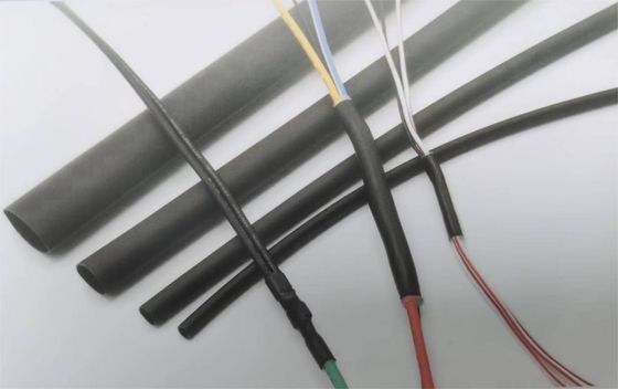Rasio penyusutan tinggi, Semi kaku Dual Wall Adhesive dilapisi panas menyusut Polyolefin Tubing