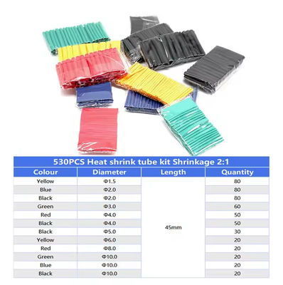 Kit yang dapat disesuaikan Paket kecil Sleeve pemotong panas fleksibel