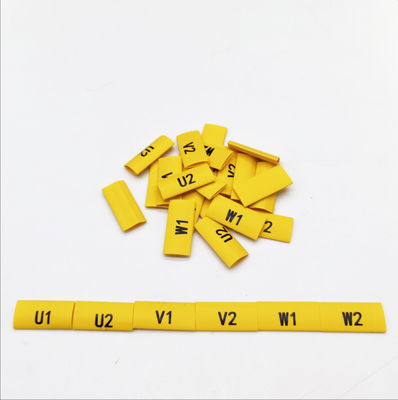 Tabung Identifikasi Standar Lingkungan 0.2mm - 0.5mm Ketebalan Sleeve Identifikasi Penurunkan Panas