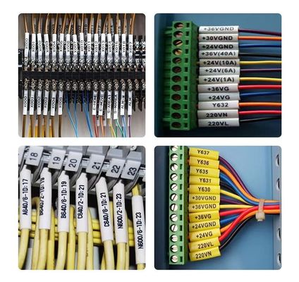 0.2mm-0.5mm tebal kabel listrik aksesoris identifikasi tabung panas mengecil identifikasi lengan